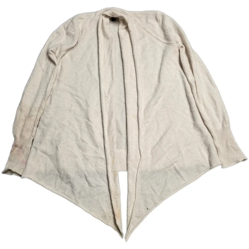 Aqua Cashmere Open Front Draped Cardigan Women's‎ Size Small Cream